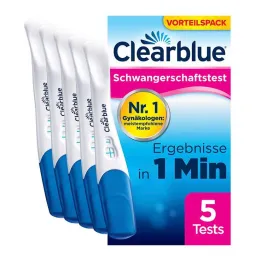 Prueba de embarazo Clearblue Detección rápida, 5 piezas