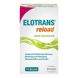Bolsa de manzana en polvo de electrolito de recarga Elotrans, 15x7,45 g