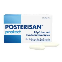 Posterisan protege los supositorios, 25 piezas