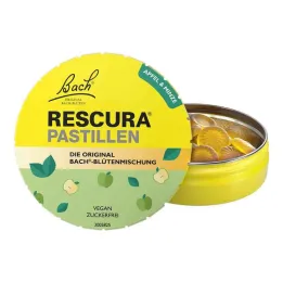 Pastillas Rescura Originales de Flores de Bach Manzana y Menta, 50 g