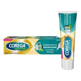 Corega Ultra Crema Adhesiva Fijación Fuerte + Sellado, 40 g
