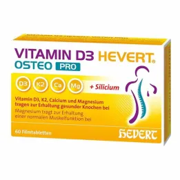 Tabletas recubiertas de película de vitamina D3 Hevert Osteo Pro, 60 piezas
