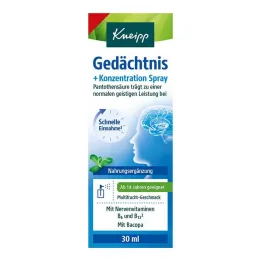Memoria Kneipp + spray de concentración, 30 ml