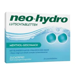 Pastillas Neo-Hydro mentol sin azúcar, 24 piezas