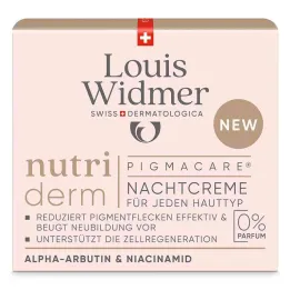 Crema de noche Widmer Nutriderm Pigmacare sin P., 50 ml
