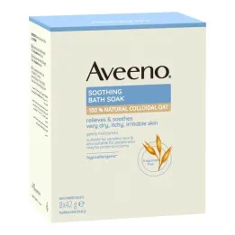 Aditivo de baño calmante Aveeno, 8x42 g