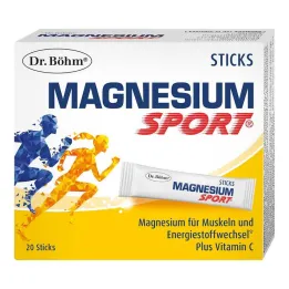 Dr. Böhm Sticks deportivos de magnesio, 20 x 1,5 g