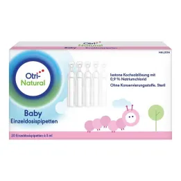 Pipetas monodosis OtriNatural Baby, 20X5 ml