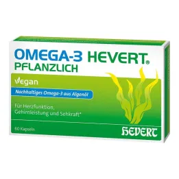 Cápsulas blandas de origen vegetal Omega-3 Hevert, 60 piezas