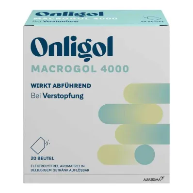 Onligol Macrogol 4000 polvo para hacer bolsita de solución, 20X10 g Onligol Macrogol 4000 polvo para hacer bolsita de solución, 20X10 g