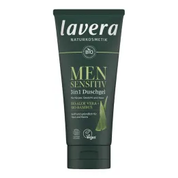 Gel de ducha Lavera Men 3 en 1 DE, 200 ml