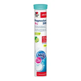 Doppelherz Magnesio 500 + B12 tabletas efervescentes, 15 piezas