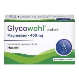 Glycowohl Magnesio 400 mg Cápsulas veganas de dosis alta, 200 PCS