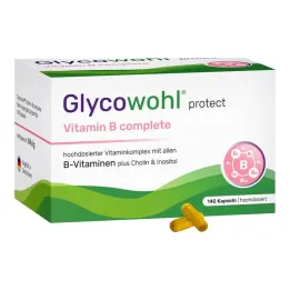 Glycowohl Vitamina B completa + Inositol + Cápsulas de colina, 140 ST