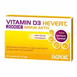 Vitamina D3 Hevert 2000 IE Cápsulas activas inmunes, 30 st