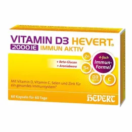 Vitamina D3 Hevert 2000 IE Cápsulas activas inmunes, 60 st