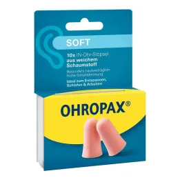 Tapones para los oídos de espuma suave Ohropax, 10 piezas