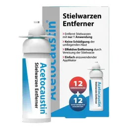 Pluma removedora de verrugas de tallo de acetocaustin, 50 ml