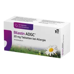 Bilastina ADGC 20 mg comprimidos para alergias, 50 piezas