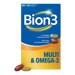 Paquete combinado BION3 Multi + Omega-3, 2x30 piezas