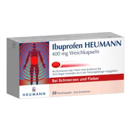 Ibuprofeno Heumann 400 mg cápsulas blandas, 20 piezas