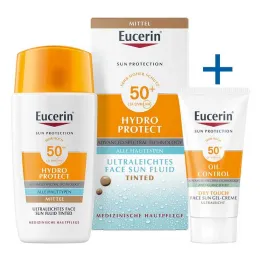 Eucerin Sun Fluid Hydro Protect Rostro medio SPF50 +, 50 ml