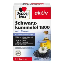 Aceite de comino negro Doppelherz 1800 cápsulas, 50 piezas