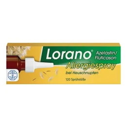 Lorano Azelastine / Fluticasone Spray para alergias para la fiebre del heno, 23 g