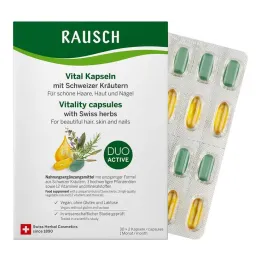 Cápsulas Rausch Vital con hierbas suizas, 30x2 piezas