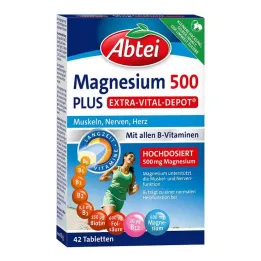 Abbey Magnesio 500 Plus Tabletas, 42 ST
