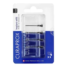 Implante de cepillo interdental curaprox cps 508 1,7 - 8,5 mm, 4 piezas
