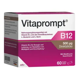 Vitaprompt B12 500 µg barras directas, 60 piezas