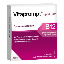 Vitaprompt injekt B12 1000 µg solución inyectable, 5x1 ml