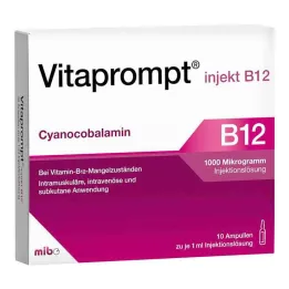 Vitaprompt injekt B12 1000 µg solución inyectable, 10x1 ml
