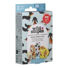 Tiras divertidas para animales sensibles para niños Wild Stripes, 20 pz