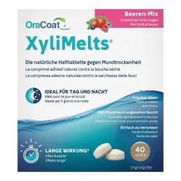 Tabletas adhesivas Xylimelts Mezcla de bayas Oracoat, 40 st