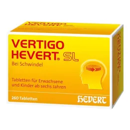 Vertigo Hevert SL tabletas, 260 st