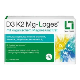 D3 K2 MG-Cápsulas de loges, 180 st