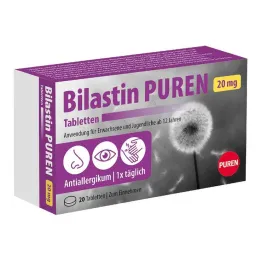Bilastin Puren 20 mg tabletas, 20 piezas