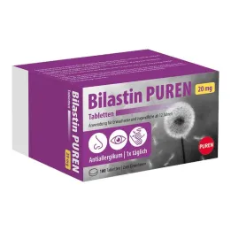 Bilastin Puren 20 mg tabletas, 100 st