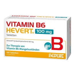 Vitamina B6 Hevert 100 mg tabletas, 100 st