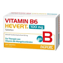 Vitamina B6 Hevert 100 mg tabletas, 200 st
