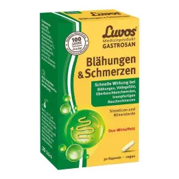 Luvos Gastrosan Flatulencia & Cápsulas para el dolor, 30 ST