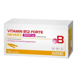 Vitamina B12 Forte Hevert 3000 µg solución inyectable ampolla, 100x2 ml