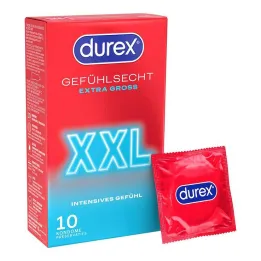 Durex Feeling Real XXL Condones, 10 ST