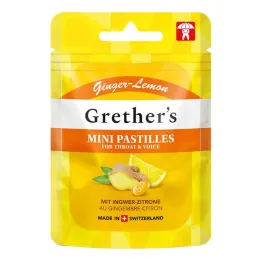 Grethers Jengibre Limón Sin Azúcar, 30 g