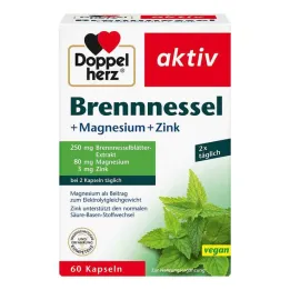 Doppelherz ortiga + magnesio + cápsulas de zinc, 60 st