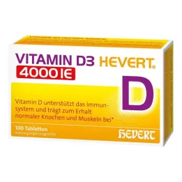 Vitamina D3 Hevert 4.000 UI comprimidos, 100 piezas