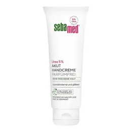 Sebamed Akut Crema de manos Urea 5% sin fragancia, 75 ml