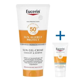 Eucerin Sun Gel Alérgico LSF 50+, 200 ml